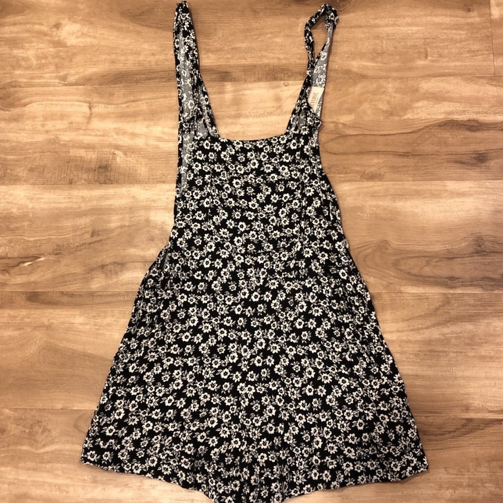 Lucy Love black floral romper